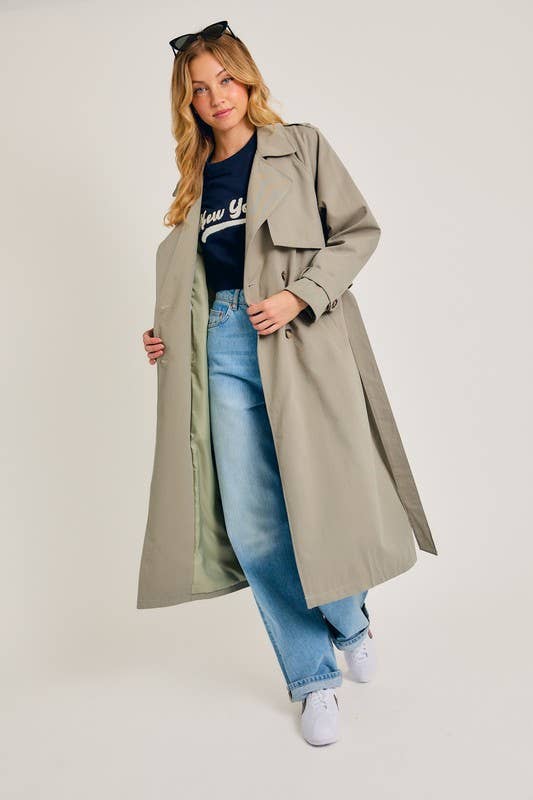 Hayes Long Trench Coat