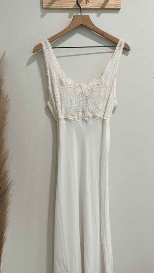 Vintage Lace & Sequin Nightgown