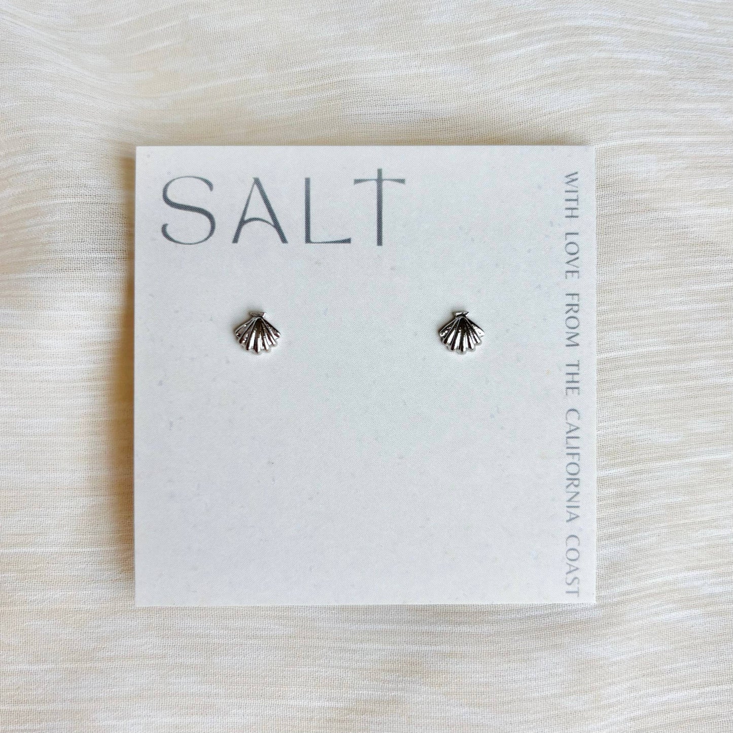 Seashell Stud | silver