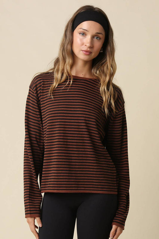 Margie Stripe Long Sleeve Top