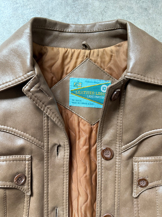 Vintage 70’s Kmart Leather Look Coat