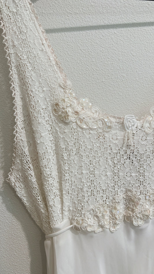 Vintage Lace & Sequin Nightgown