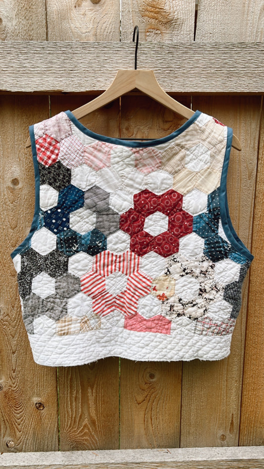 Hexagon Bouquet Quilt Vest