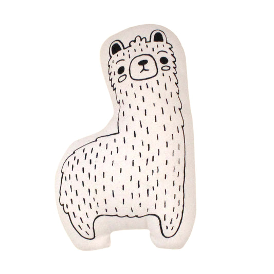Llama Animal Pillow Canvas Material: Baby
