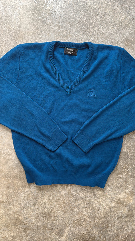 80’s Christian Dior Acrylic V-Neck Sweater