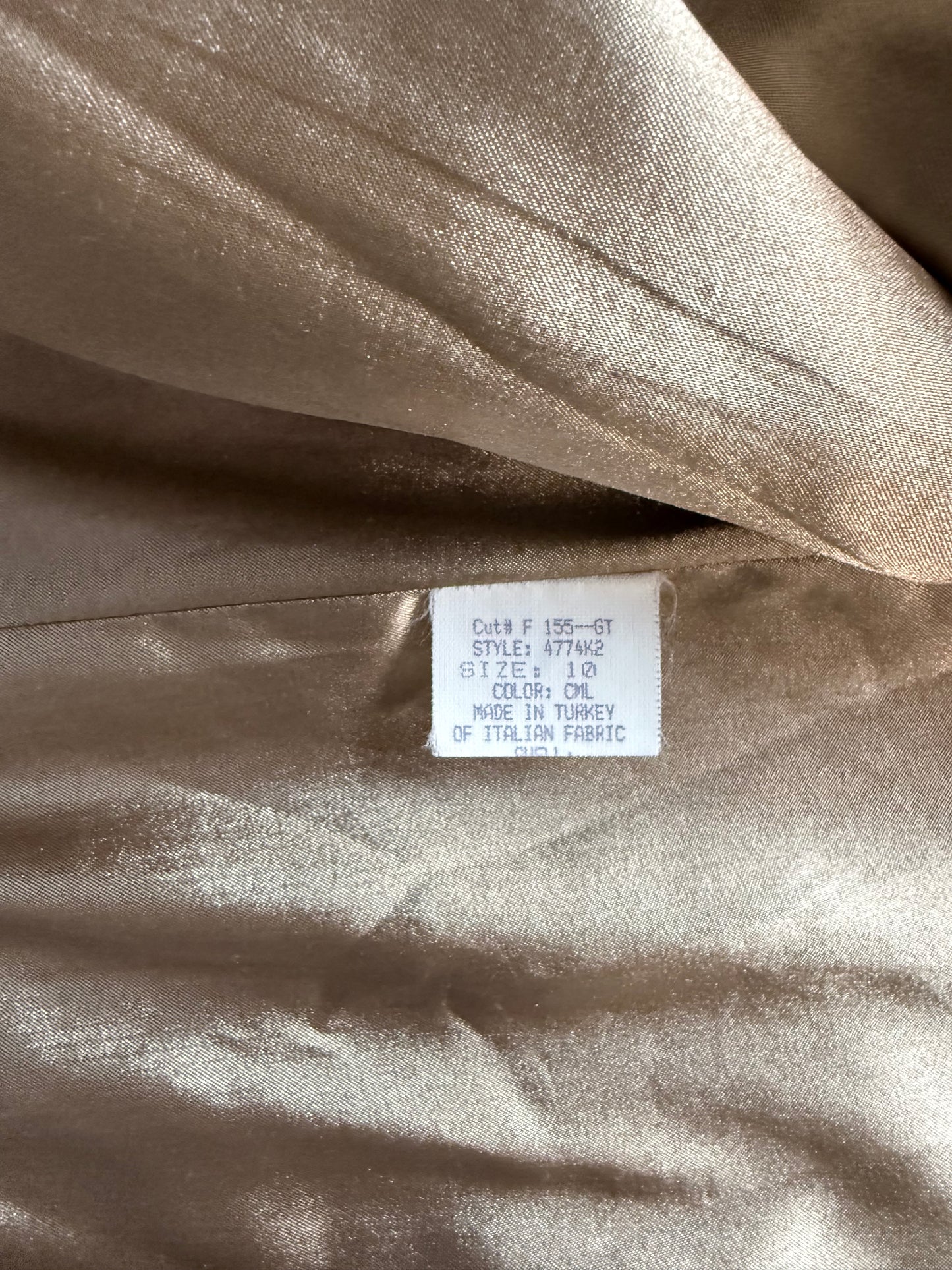 Vintage Wool Cashmere Blend Camel Trench