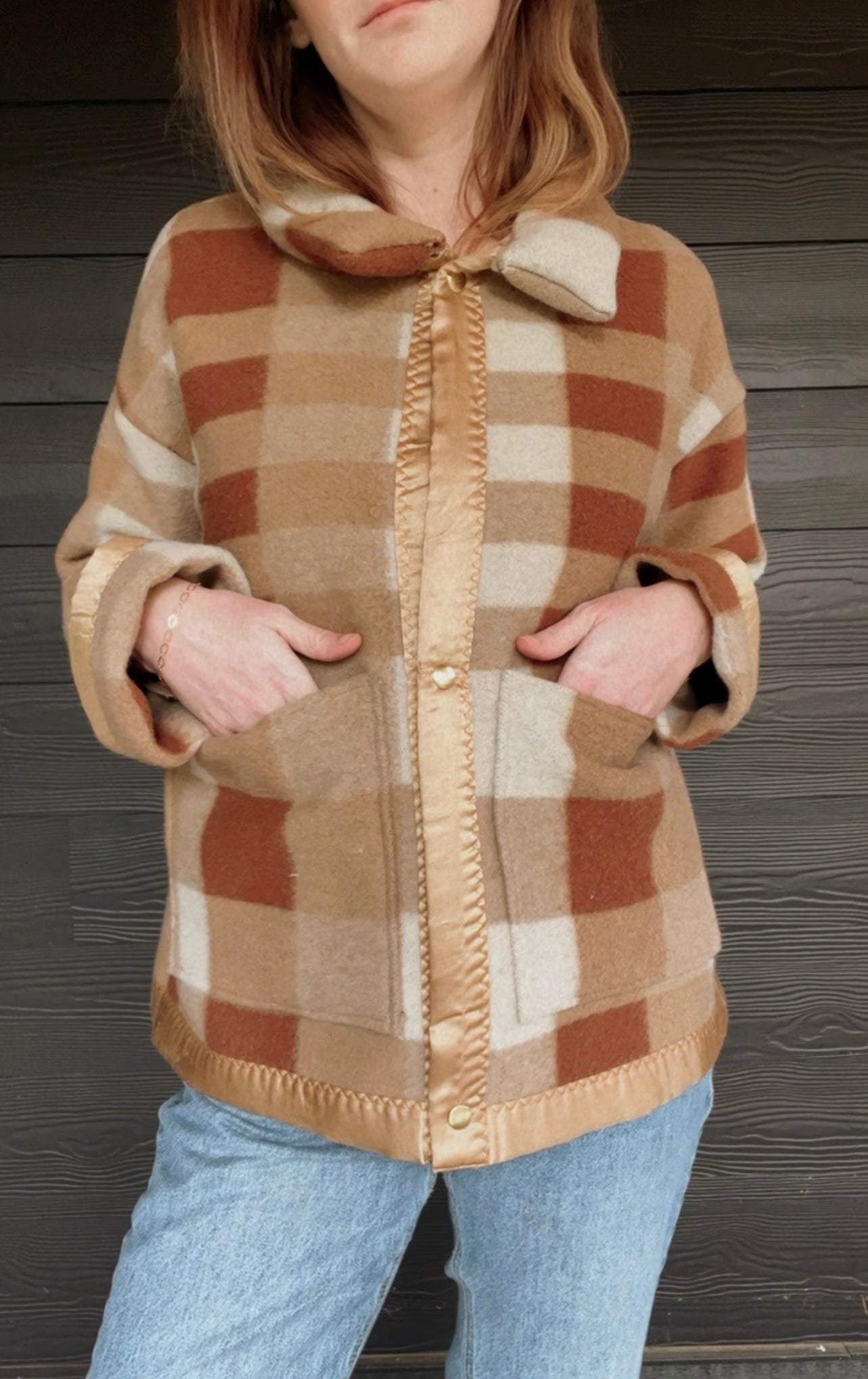 Signature Vintage Fleece Timber Blanket Coat