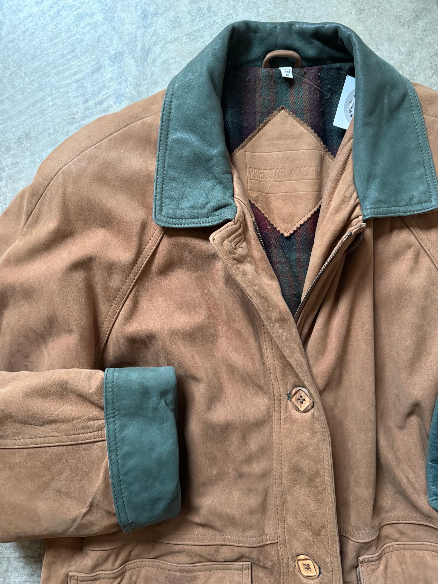 Vintage Extra Soft Genuine Leather Barn Coat