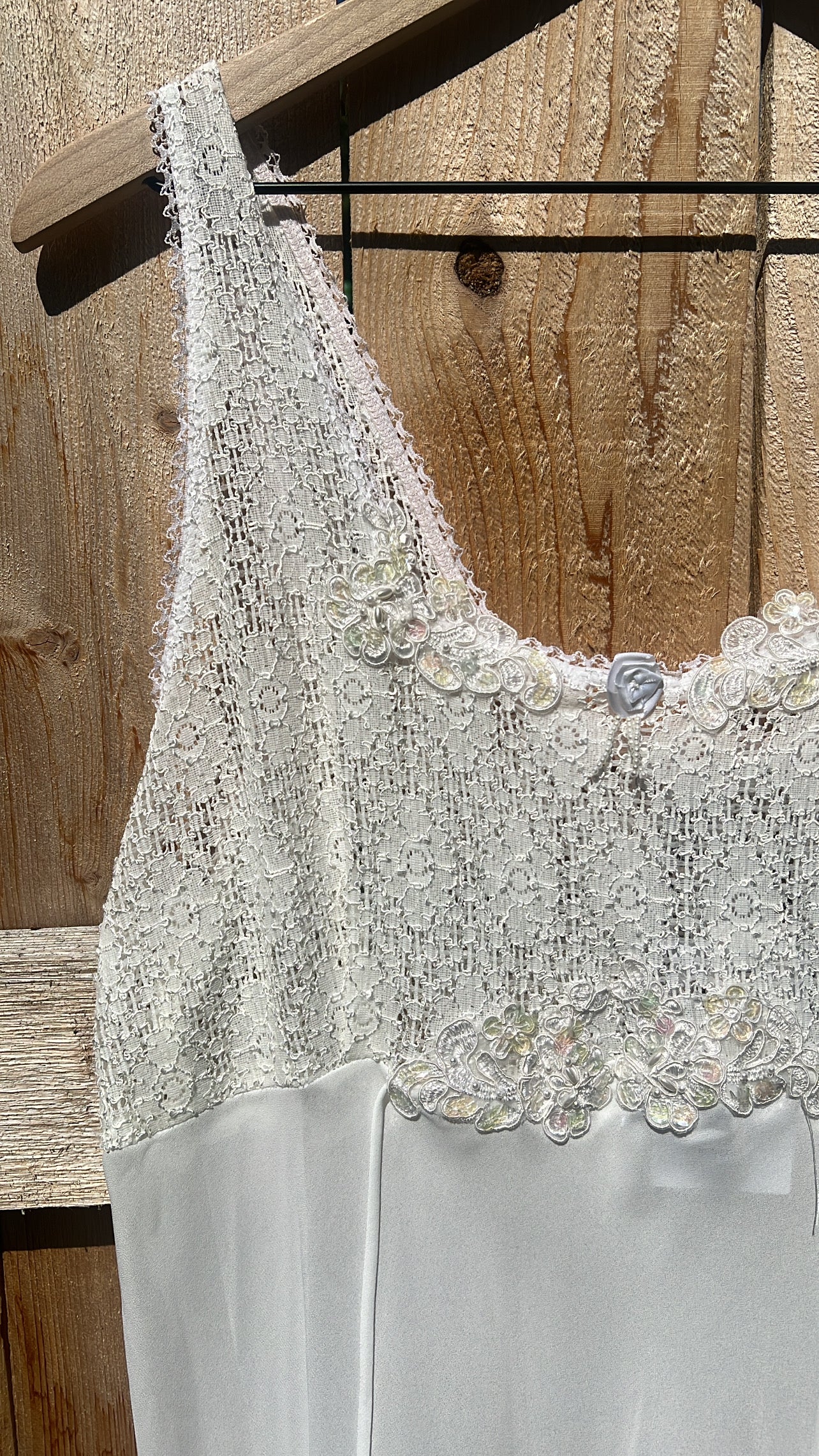 Vintage Lace & Sequin Nightgown