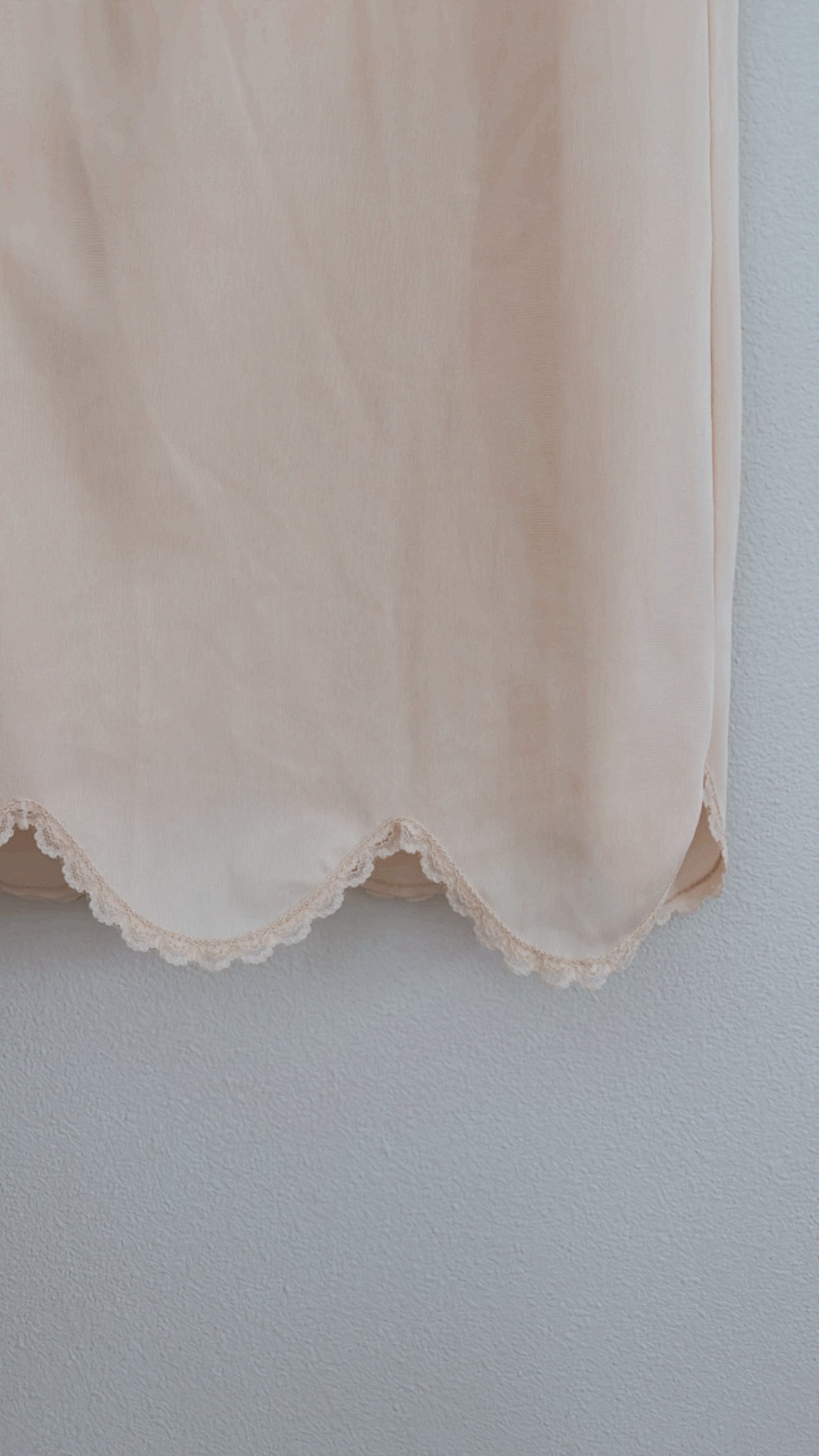 Vintage Scalloped Slip Skirt