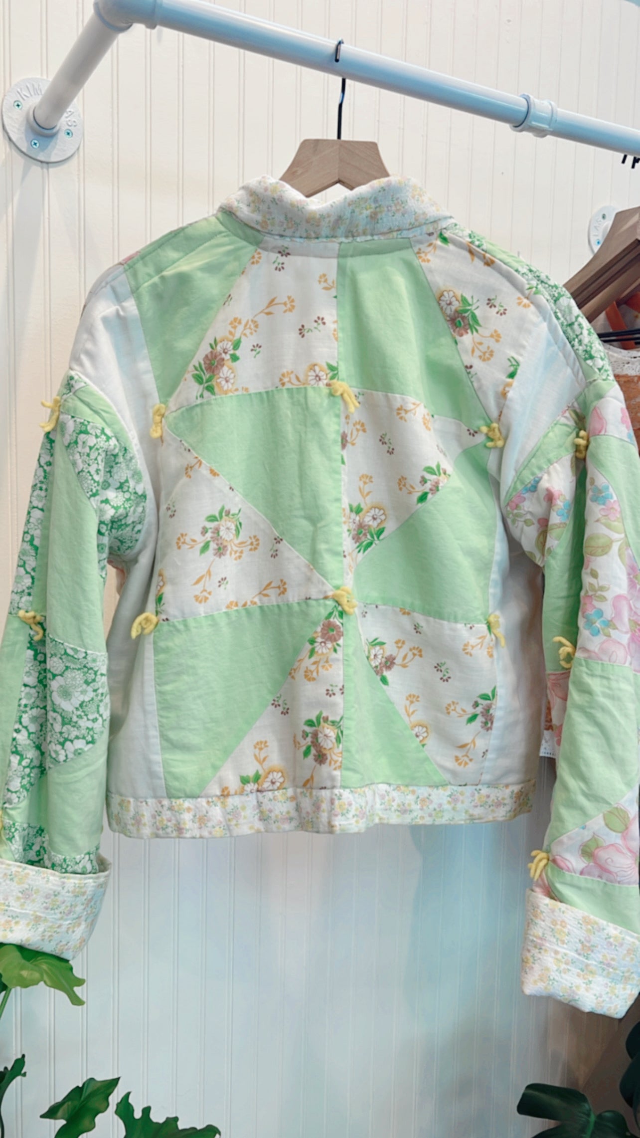 Vintage Cropped Quilt Jacket