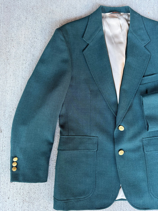 Vintage Teal Suit Coat
