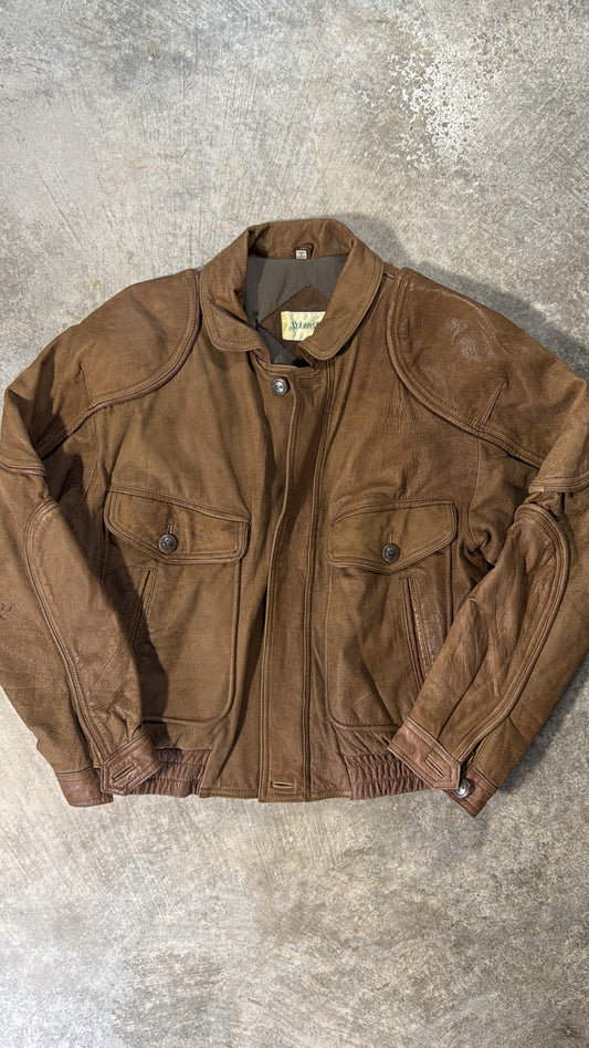 Vintage St. John’s Bay Genuine Leather Bomber