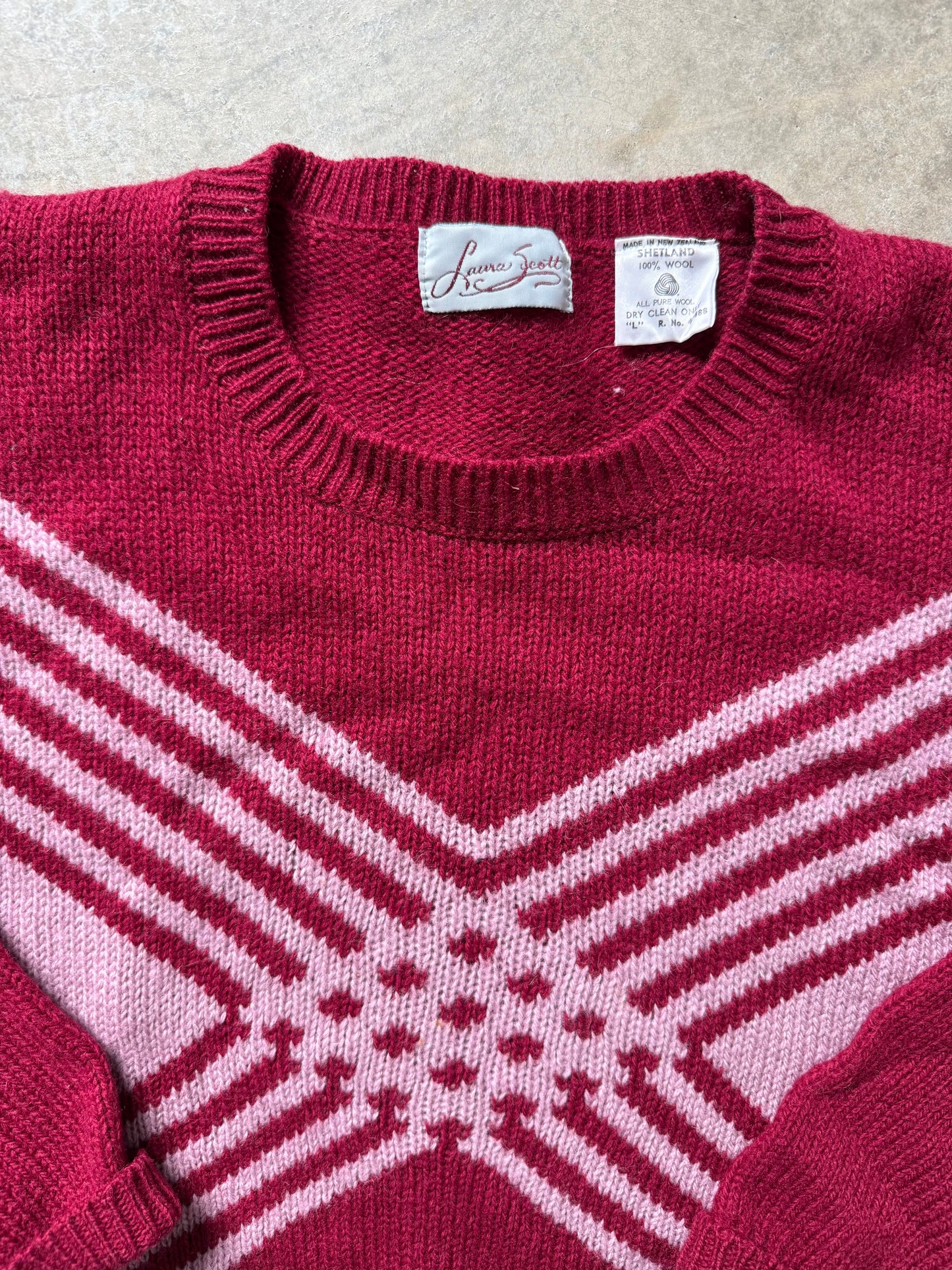 Vintage Shetland Wool Sweater