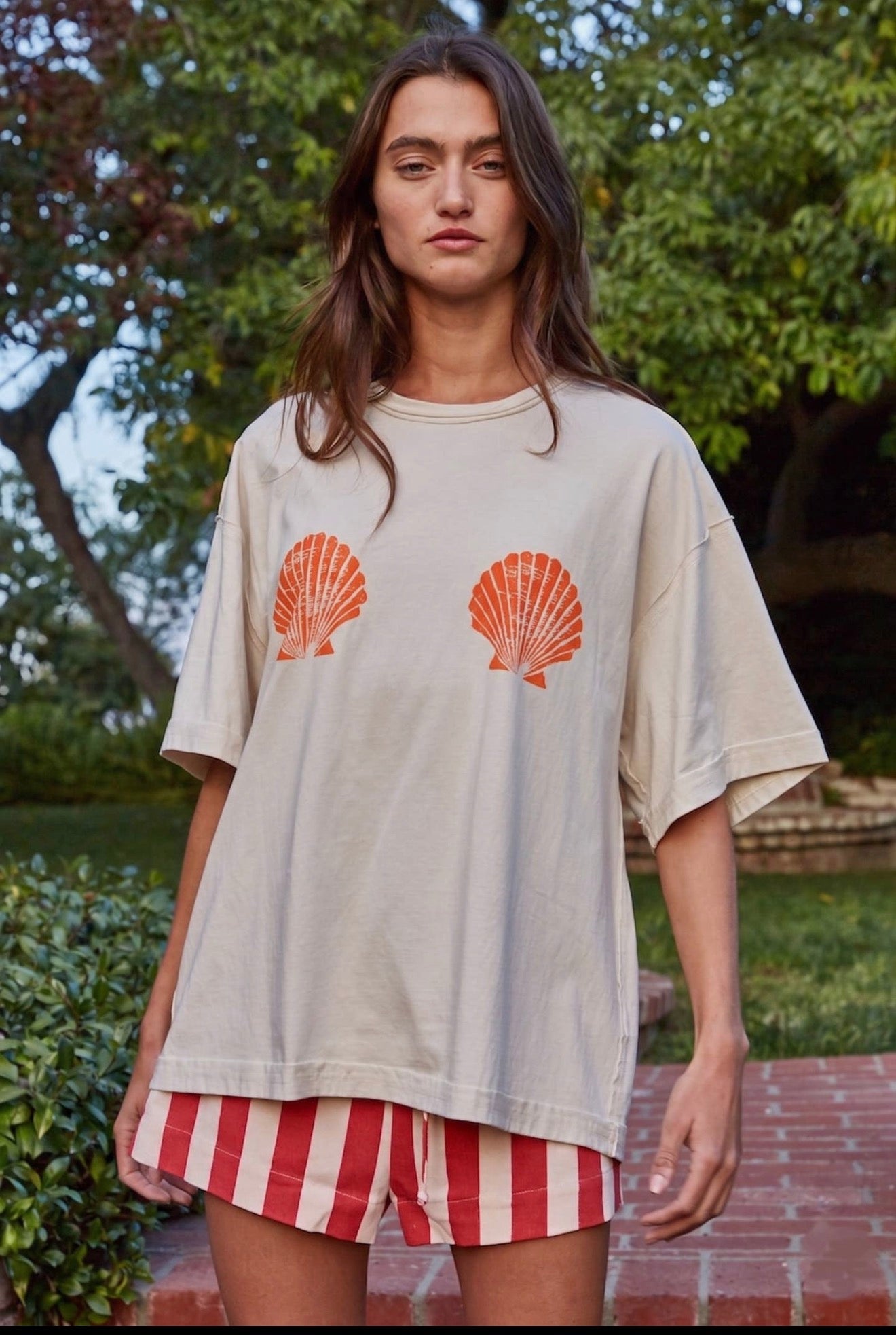 Shell Graphic Cotton Tee
