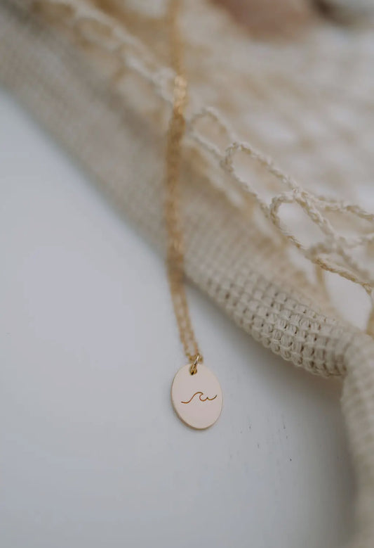 Pacific Wave Disc Necklace