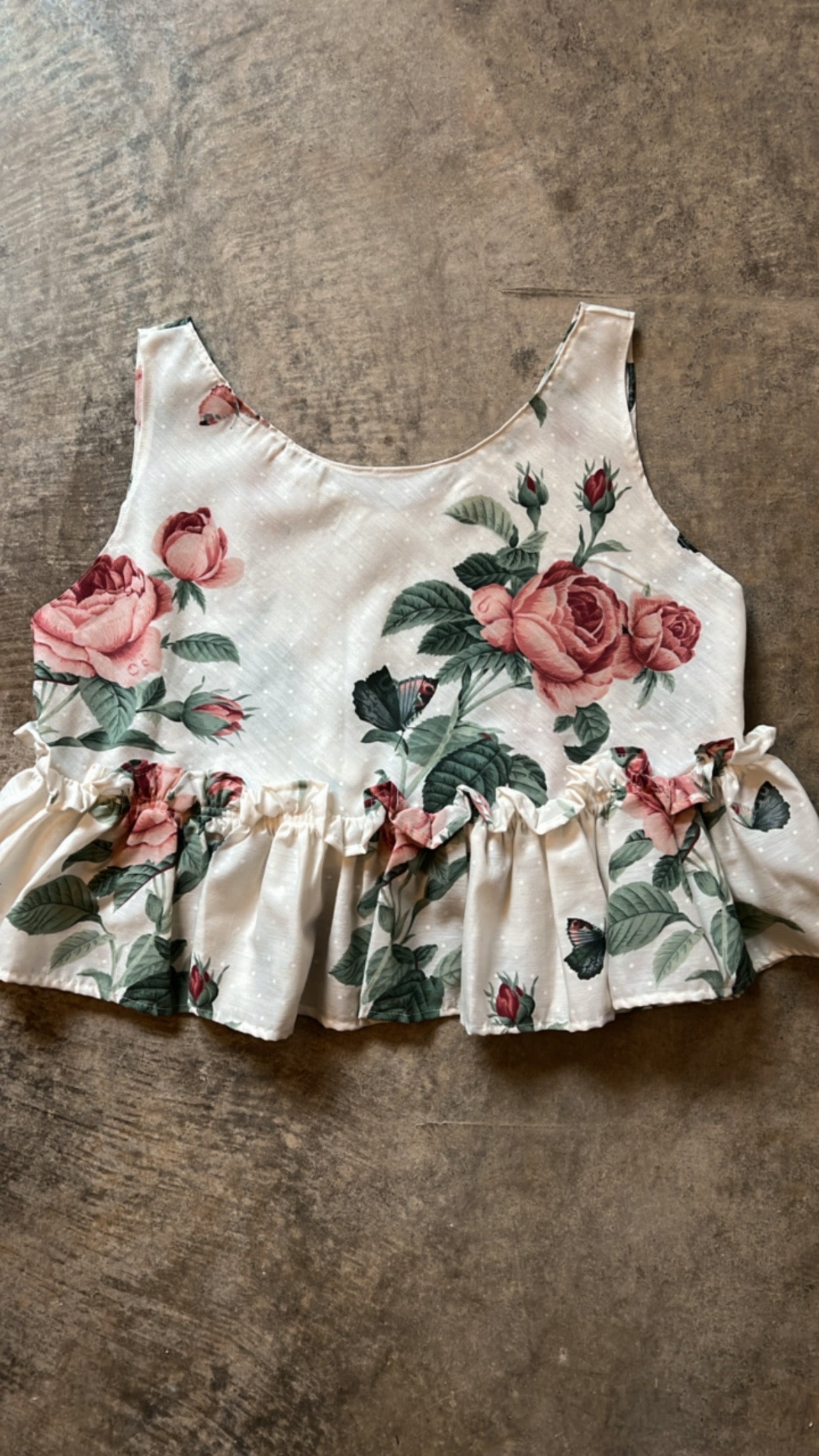 Signature Roses Valance Tank Top