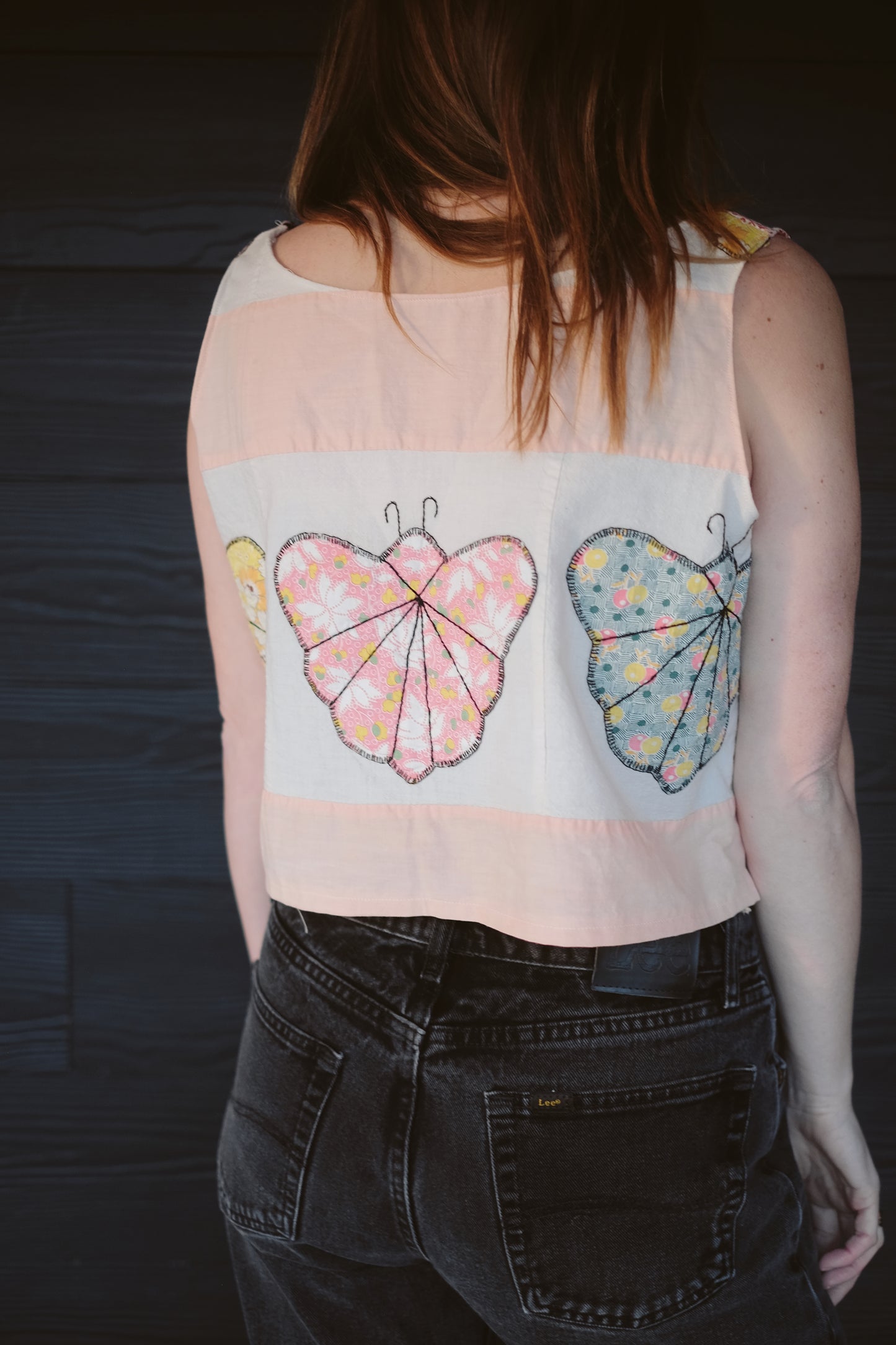 Butterflies Quilt Remnants Tank Top