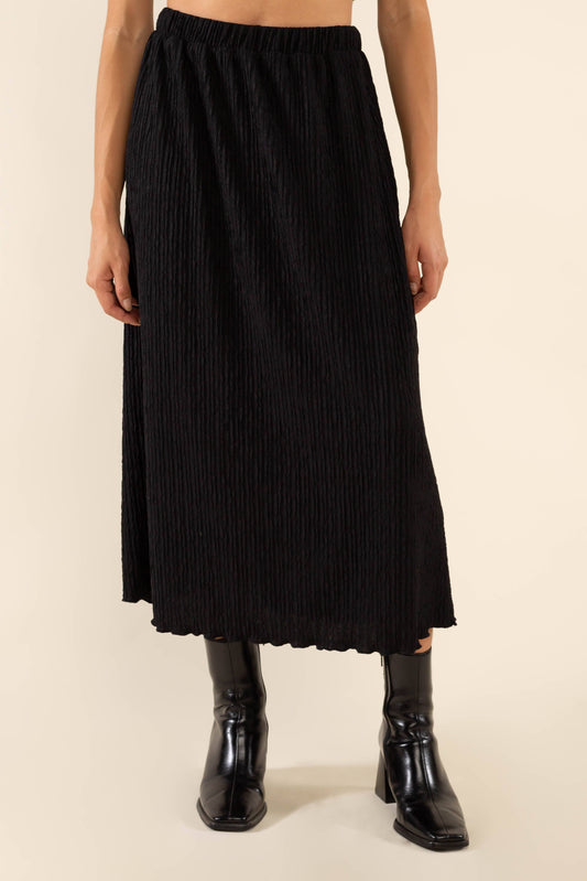 Grove Pleated Midi Skirt