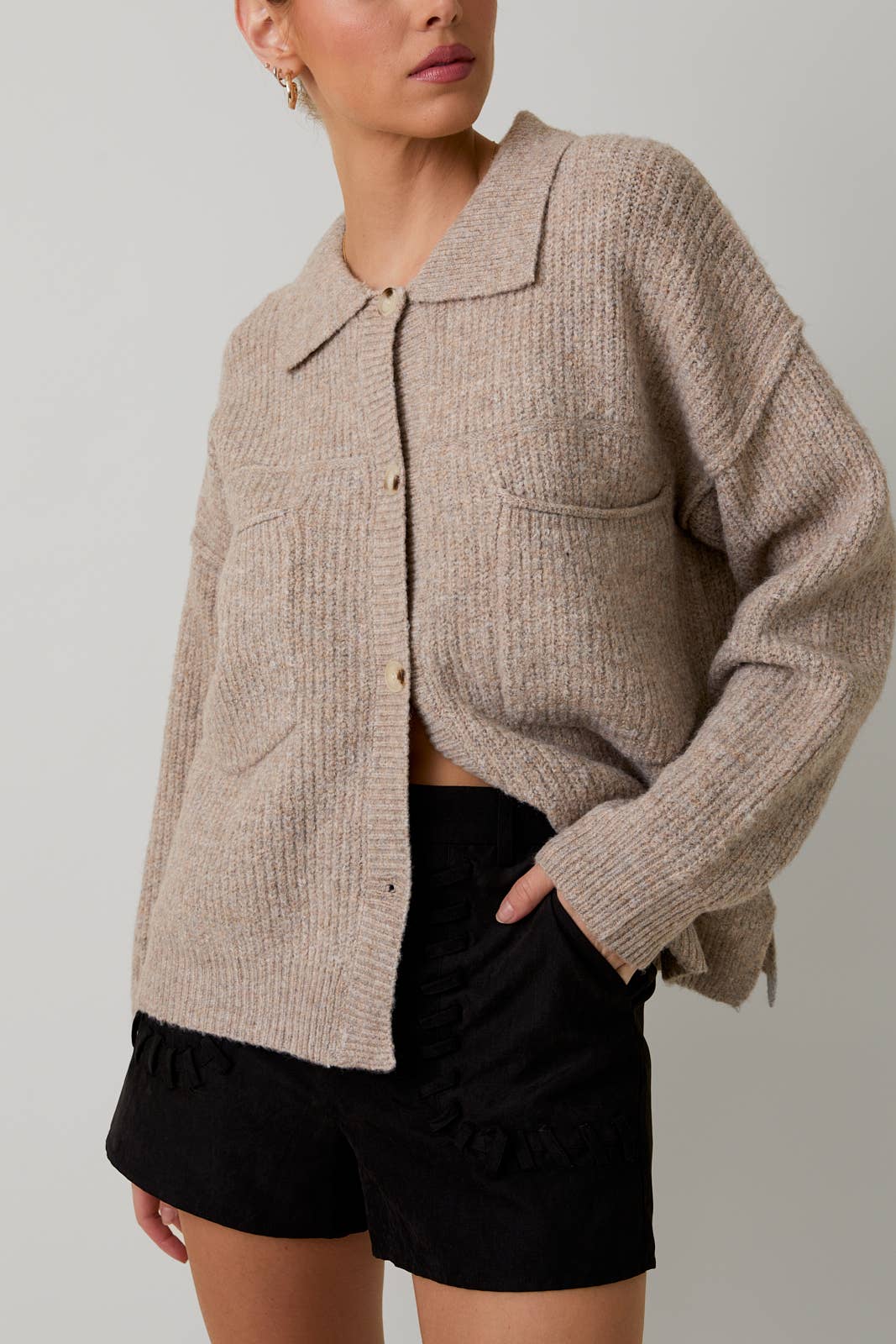 Claira Knit Button Up Cardigan