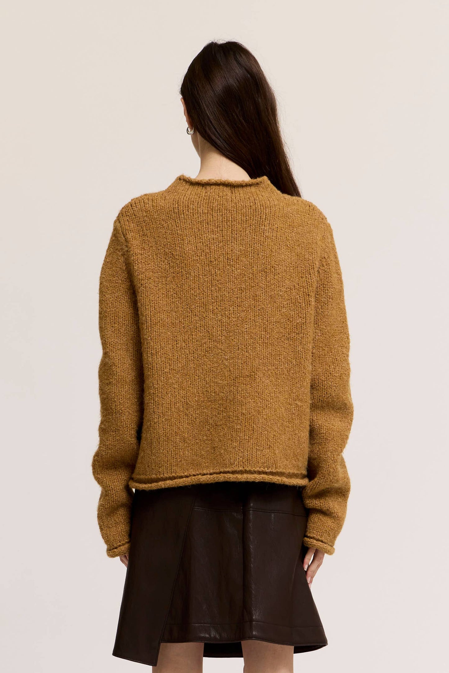 Willa Spiced Rolled Edge Knit Sweater