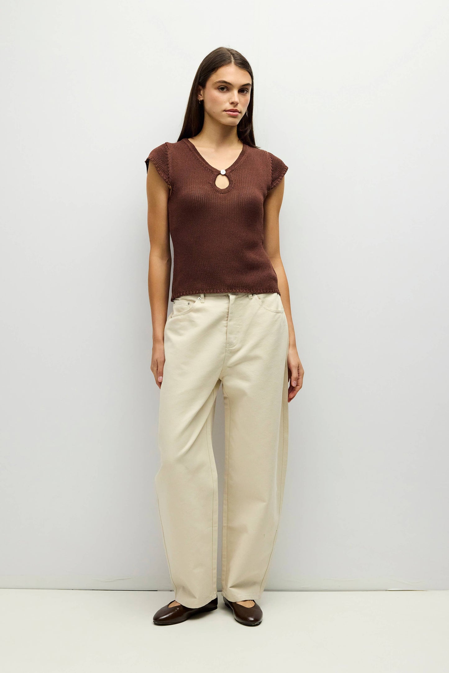 The Wesly Keyhole Knit Top
