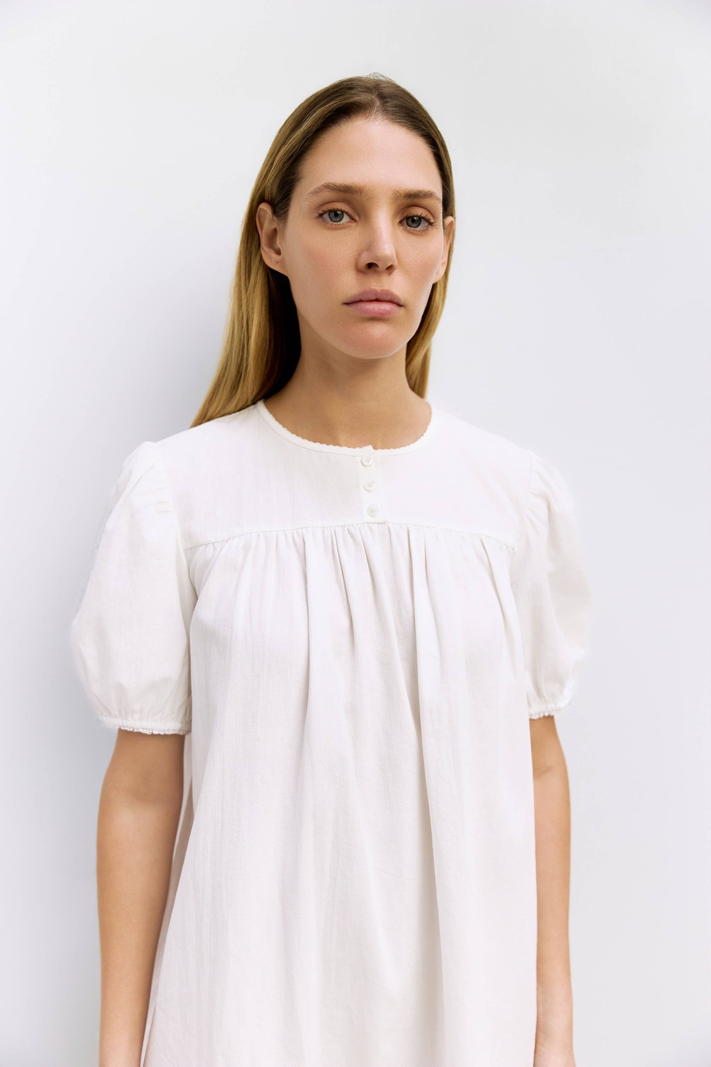 The Frankie Babydoll Ruffle Dress - White