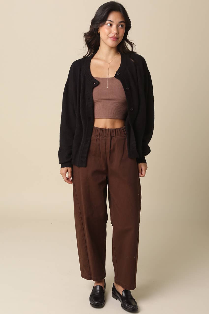 Ali Baggy Elastic Waist Lantern Pants