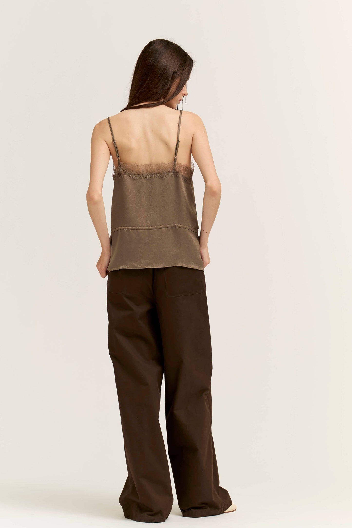 Riv Satin & Lace Adjustable Top