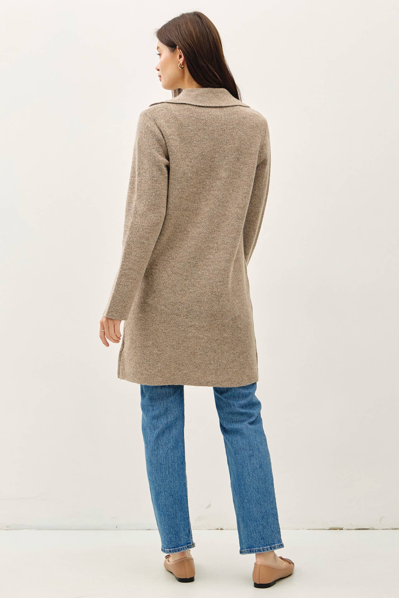 Mocha Soft Knit Coatigan