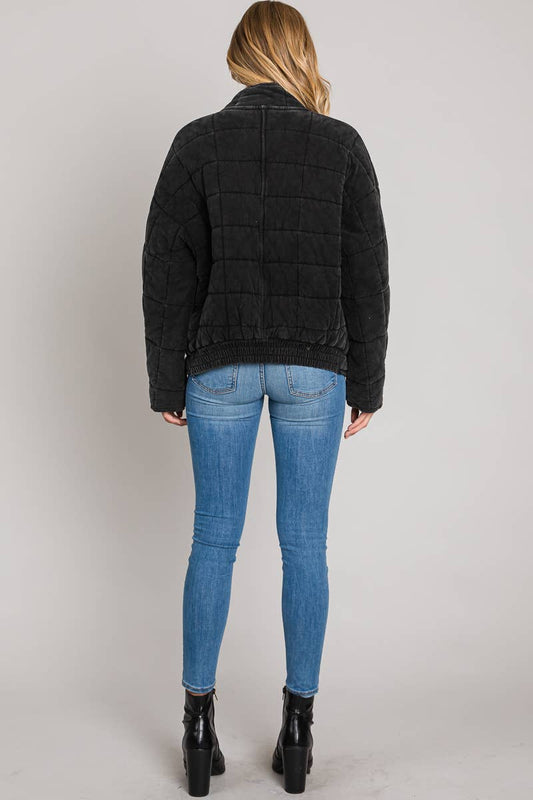 Heather Quilted Puffer Jacket