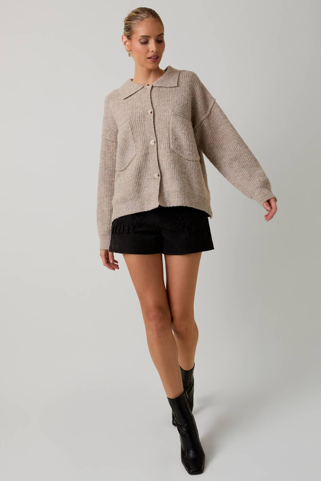 Claira Knit Button Up Cardigan