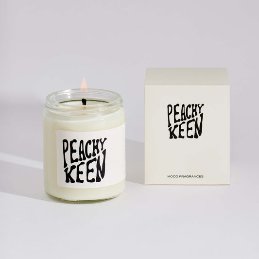 Peachy Keen Soy Candle - 8 oz: With Box