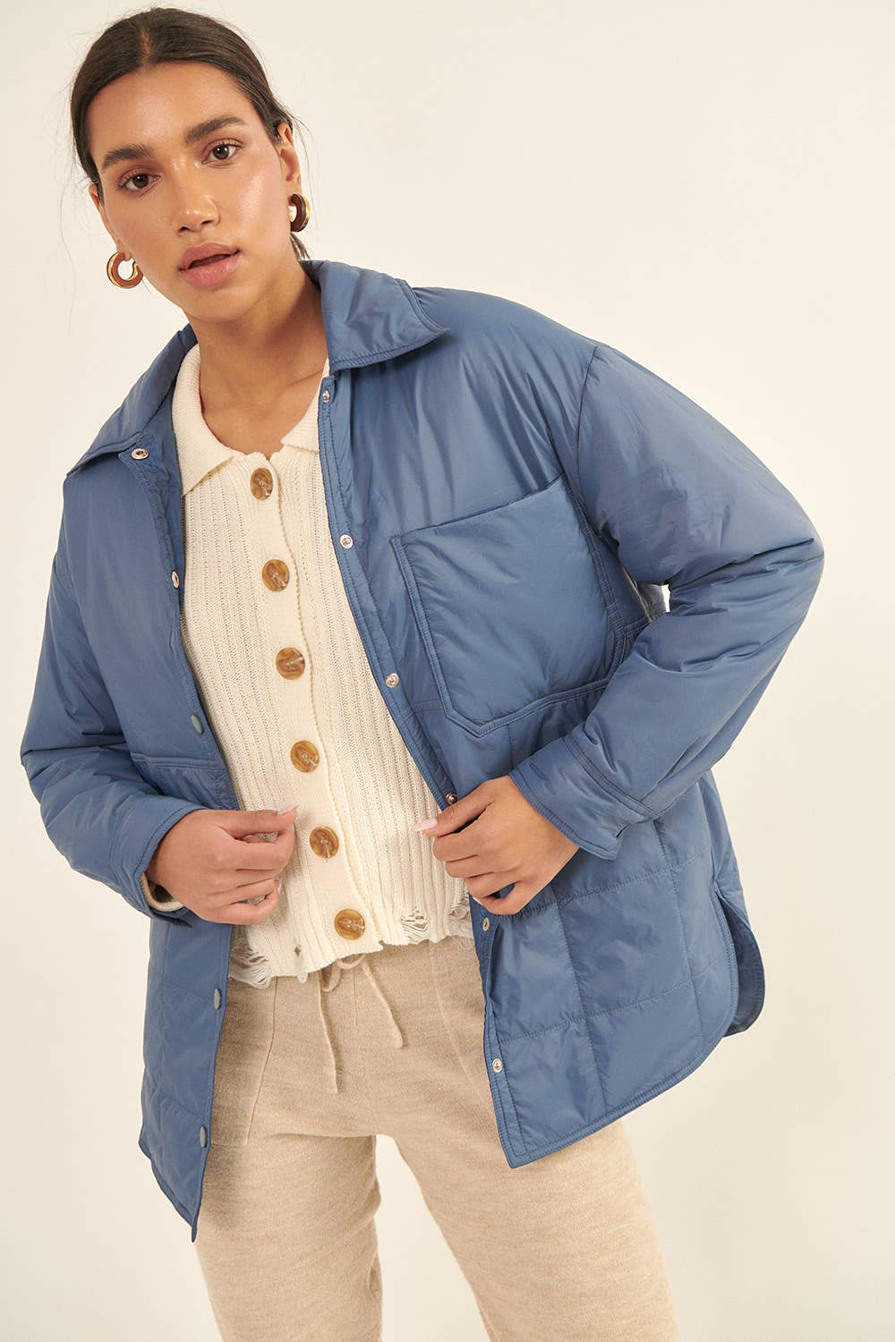 Morgan Quilted Hem Jacket