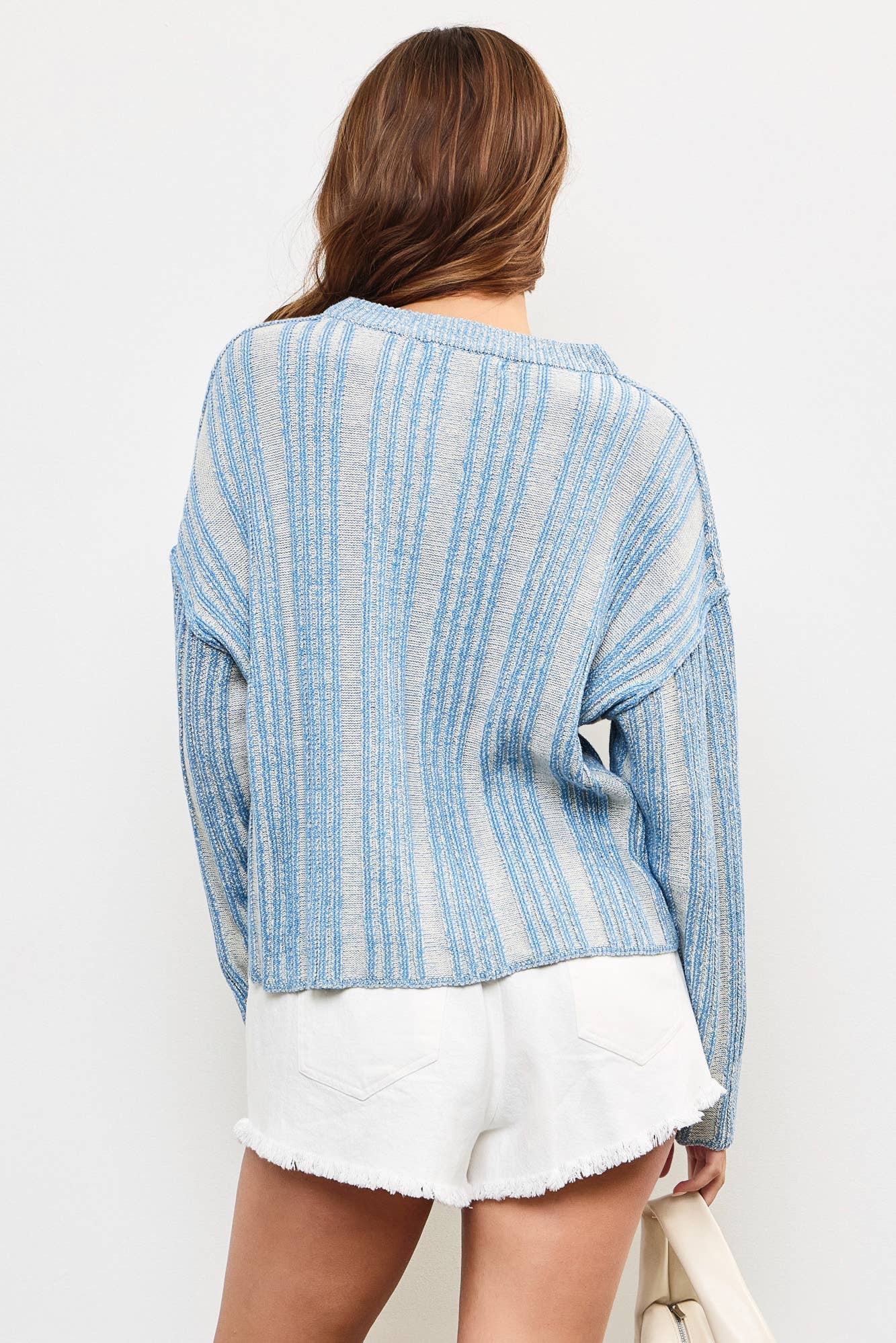 Waverly Textured Stripe Weave Sweater