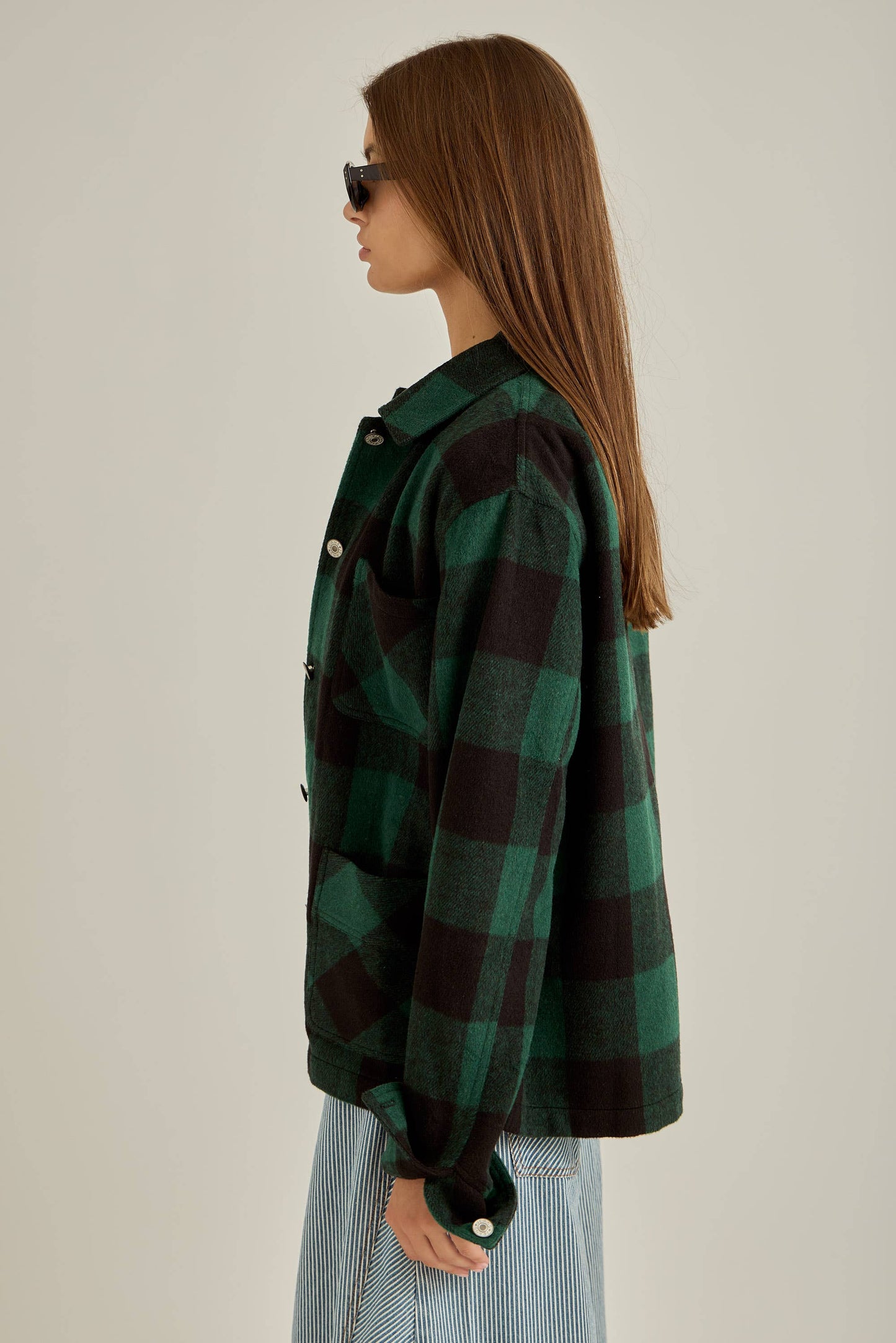 Georgia Emerald Flannel Coat