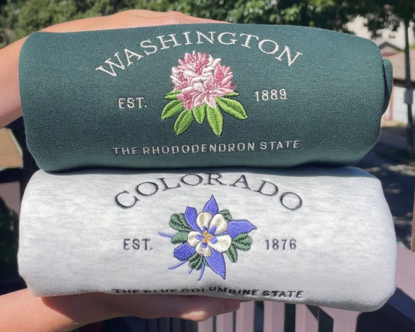 Washington Rhododendron Crew: Oatmeal Heather