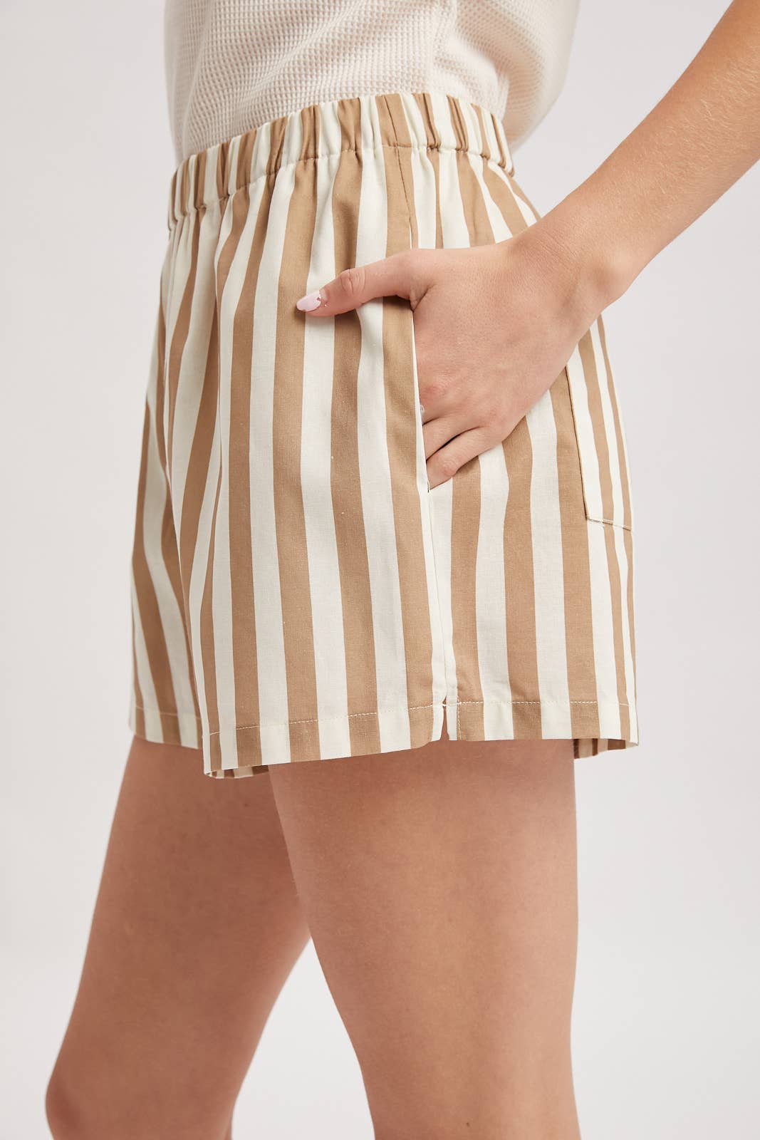 Cabana Striped 100% Cotton Shorts