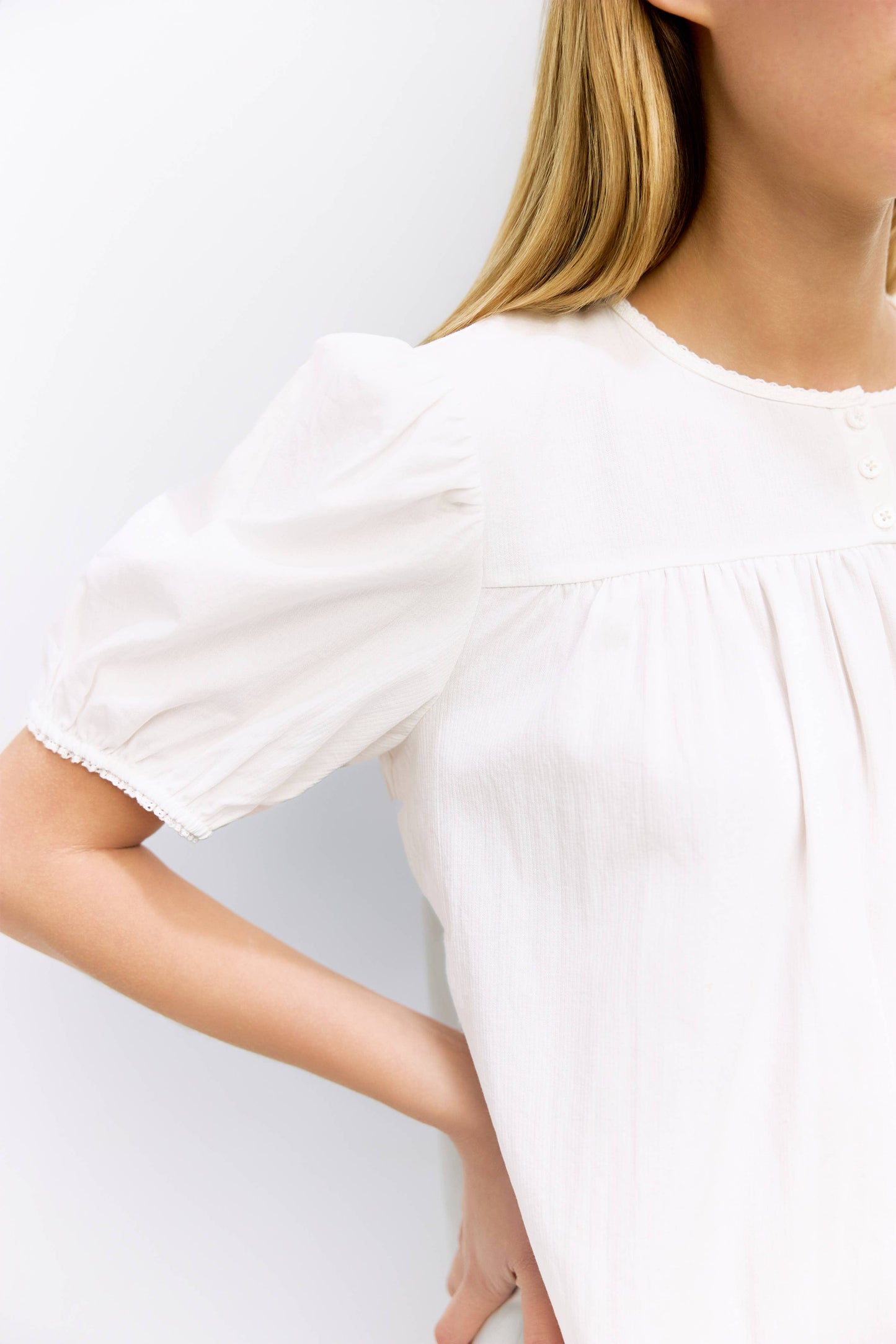 The Frankie Babydoll Ruffle Dress - White