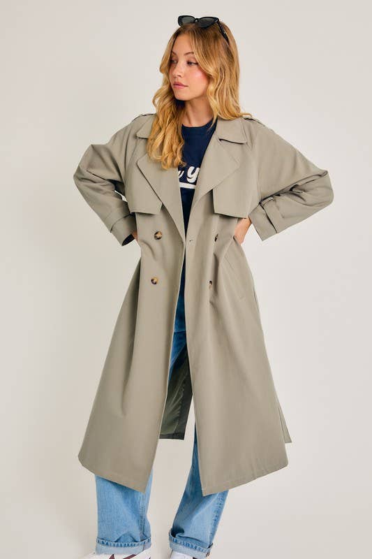 Hayes Long Trench Coat