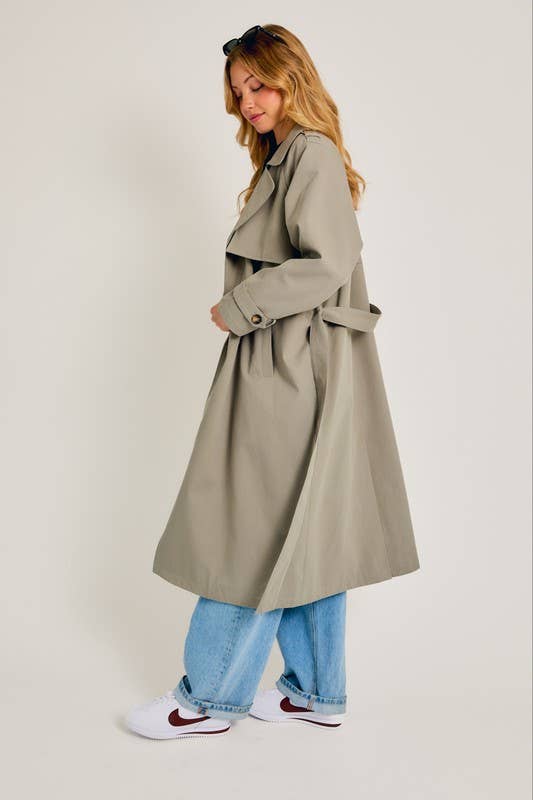 Hayes Long Trench Coat