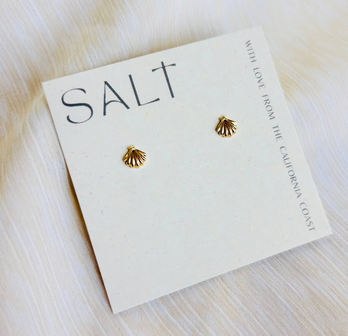 Seashell Stud | 18K gold