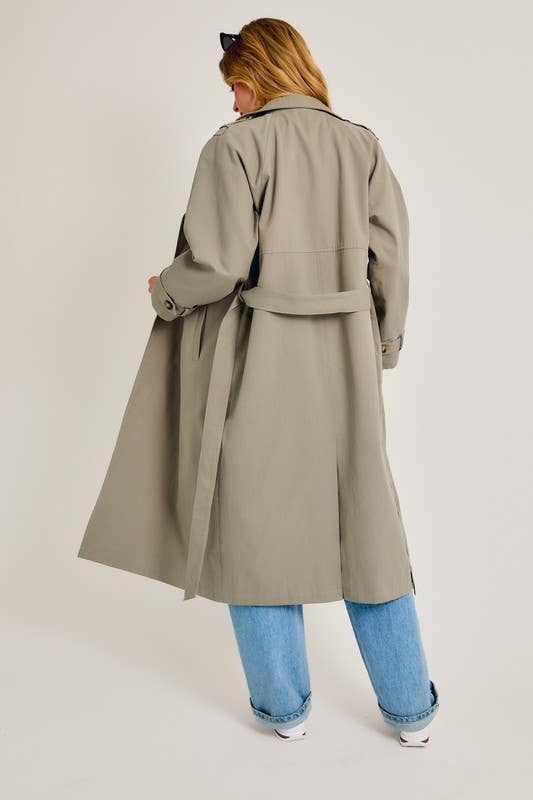 Hayes Long Trench Coat