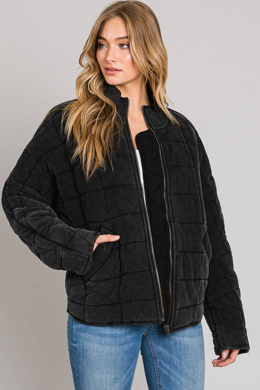 Heather Quilted Puffer Jacket