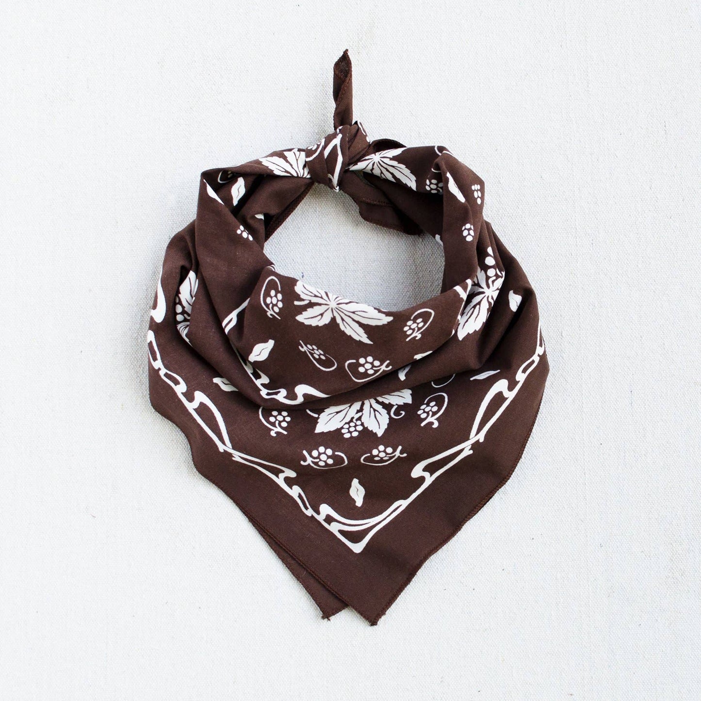 Brown New Leaf Bandana