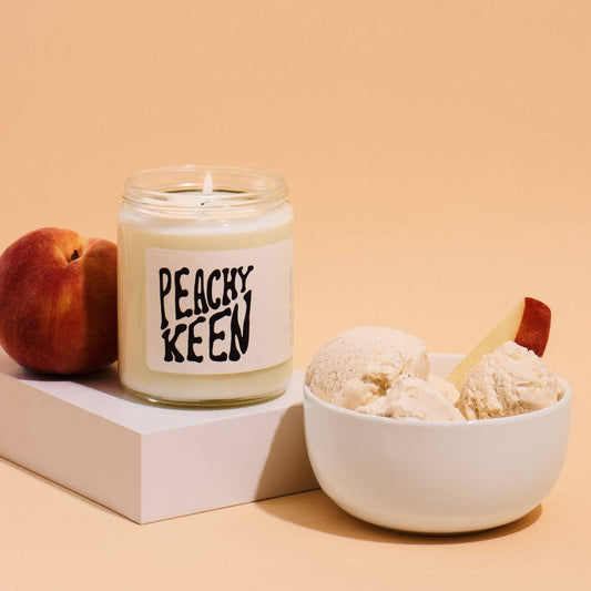 Peachy Keen Soy Candle - 8 oz: With Box